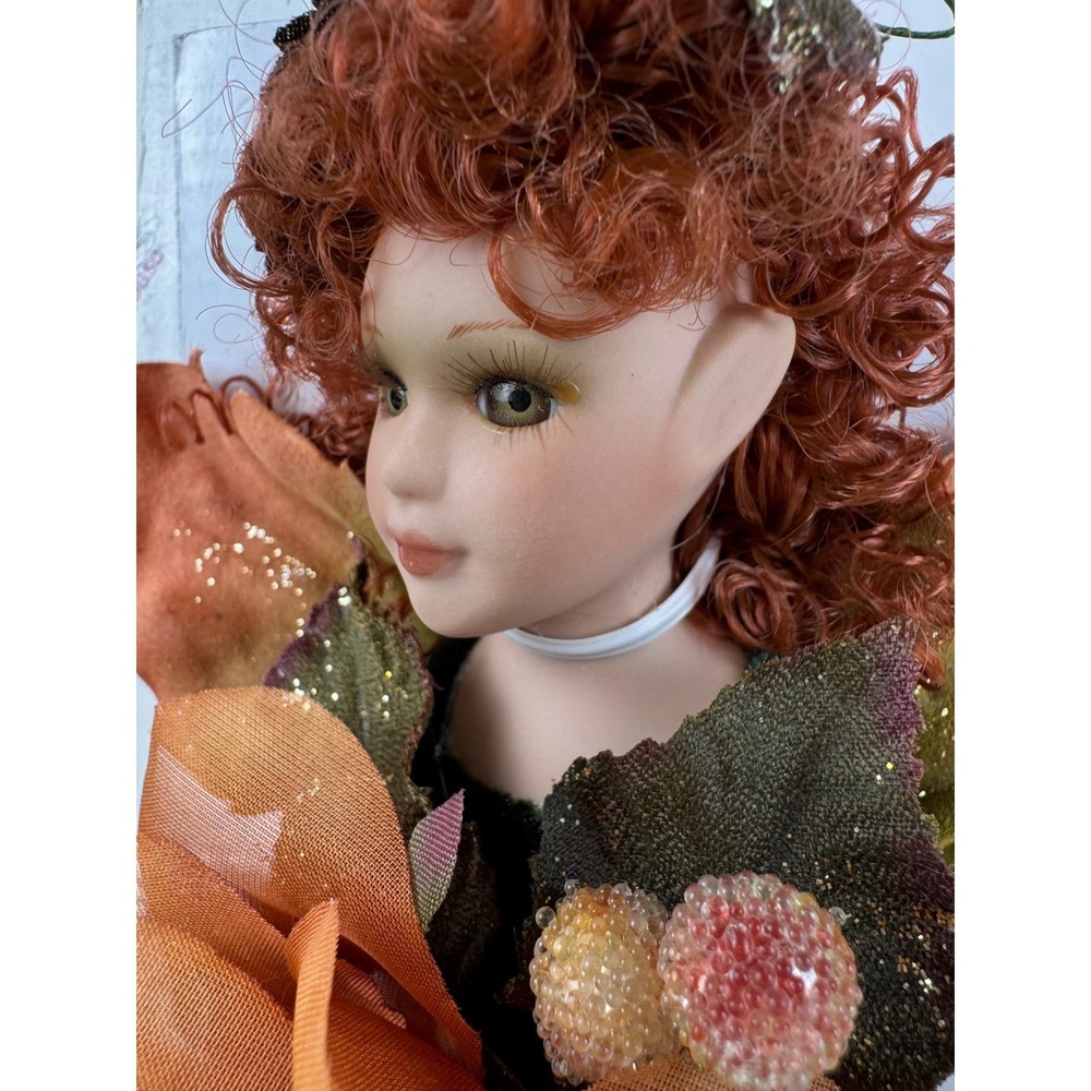 Duck House Heirloom Dolls Elfie Limited Edition Porcelain Fairy Doll Red Hair